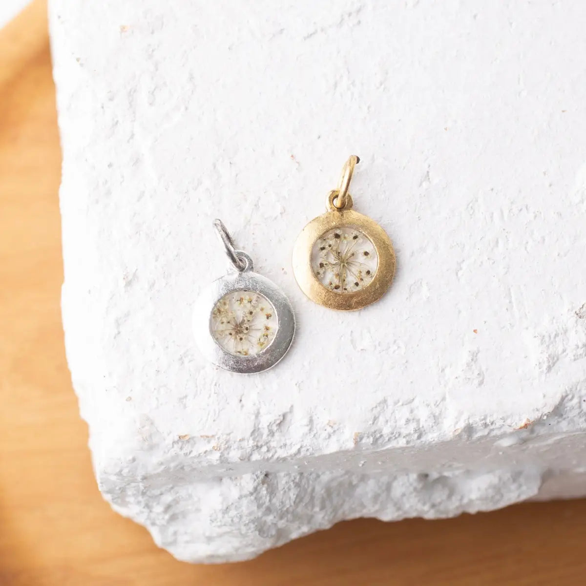 Queen Anne Charm for Necklace or Bracelet - Antique Gold - Bel Kai