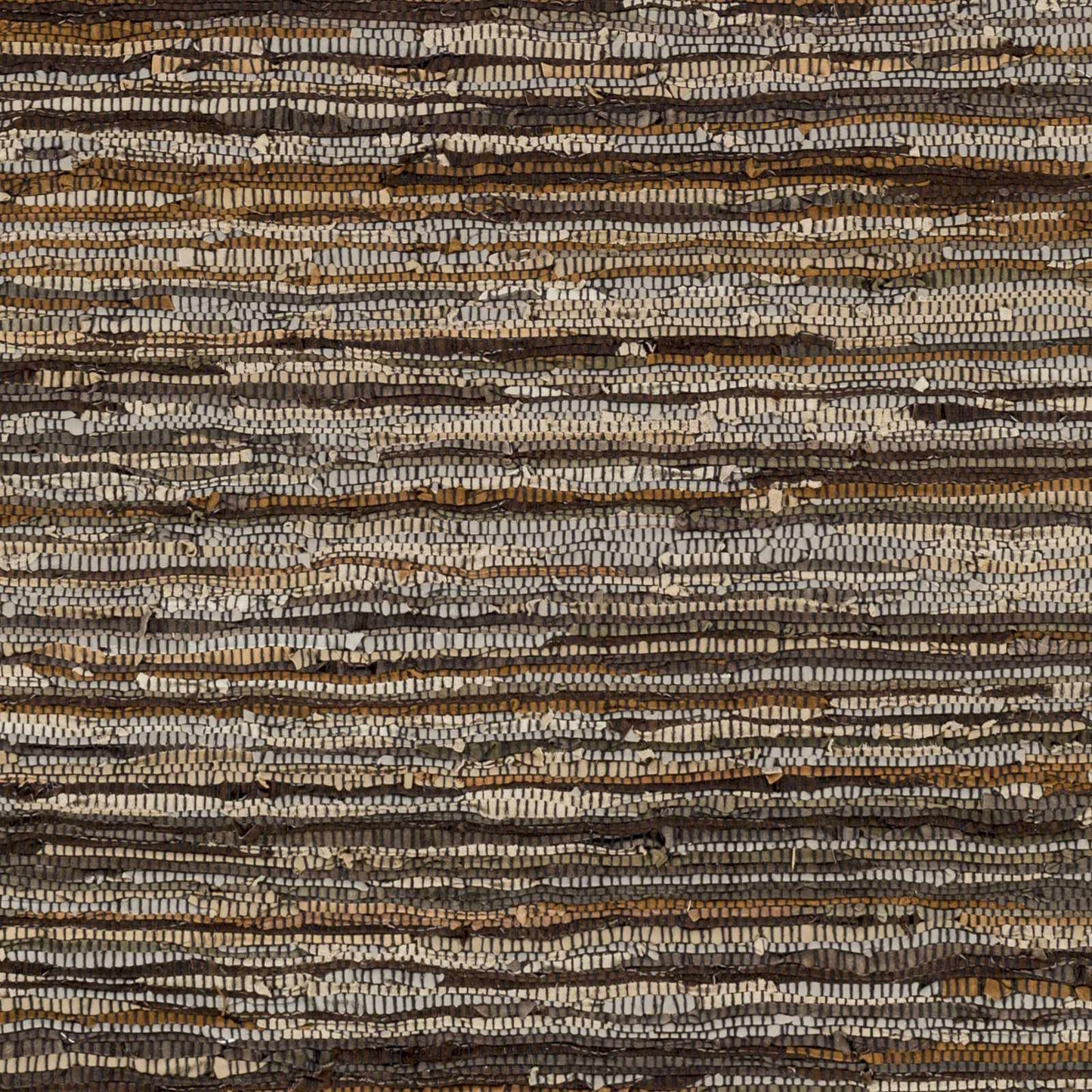 Brown Leather Woven Area Rug - Boutique Rugs
