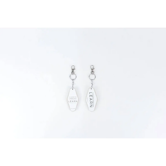 Quote Wood Keychain - A Lot to Learn - Adams & Co.