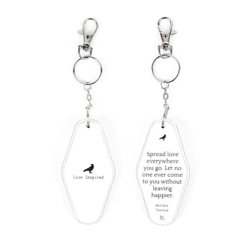 Quote Wood Keychain - Spread Love - Adams & Co.