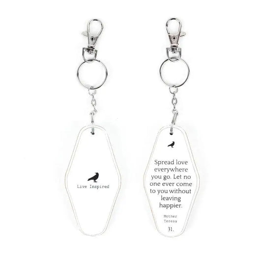 Quote Wood Keychain - Spread Love - Adams & Co.