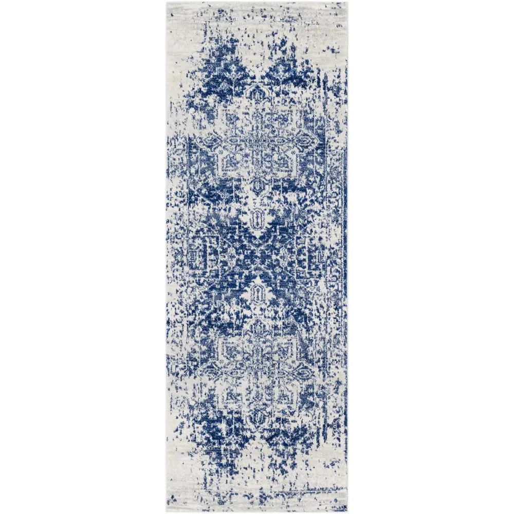 Rachel Navy Area Rug - 2’7’’ x 7’3’’ Runner - Boutique Rugs