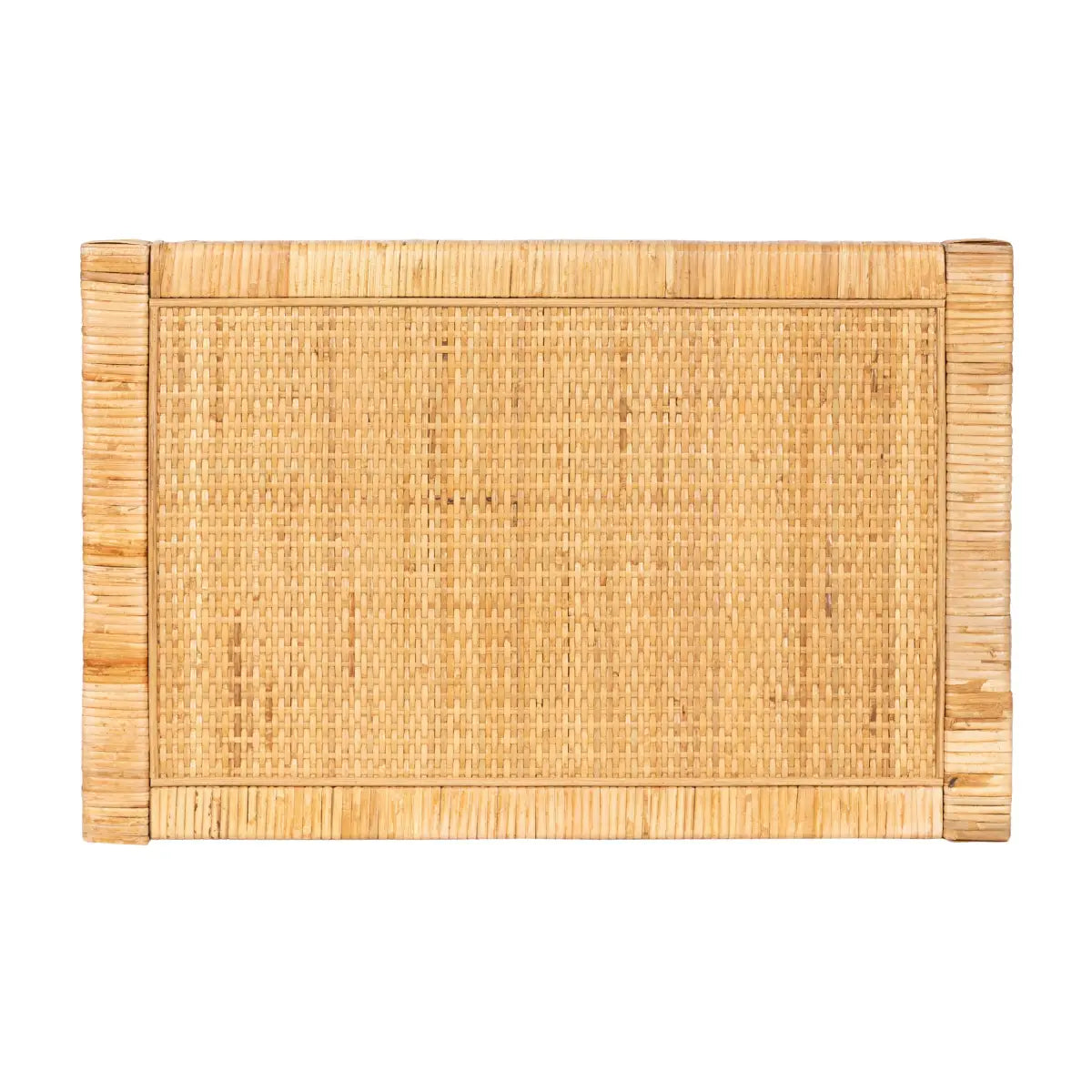 Rafina Rattan Rectangle Side Table - kateandlaurel