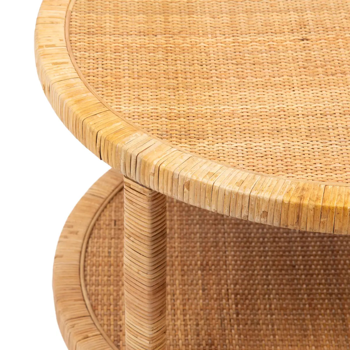 Rafina Rattan Round Coffee Table - kateandlaurel
