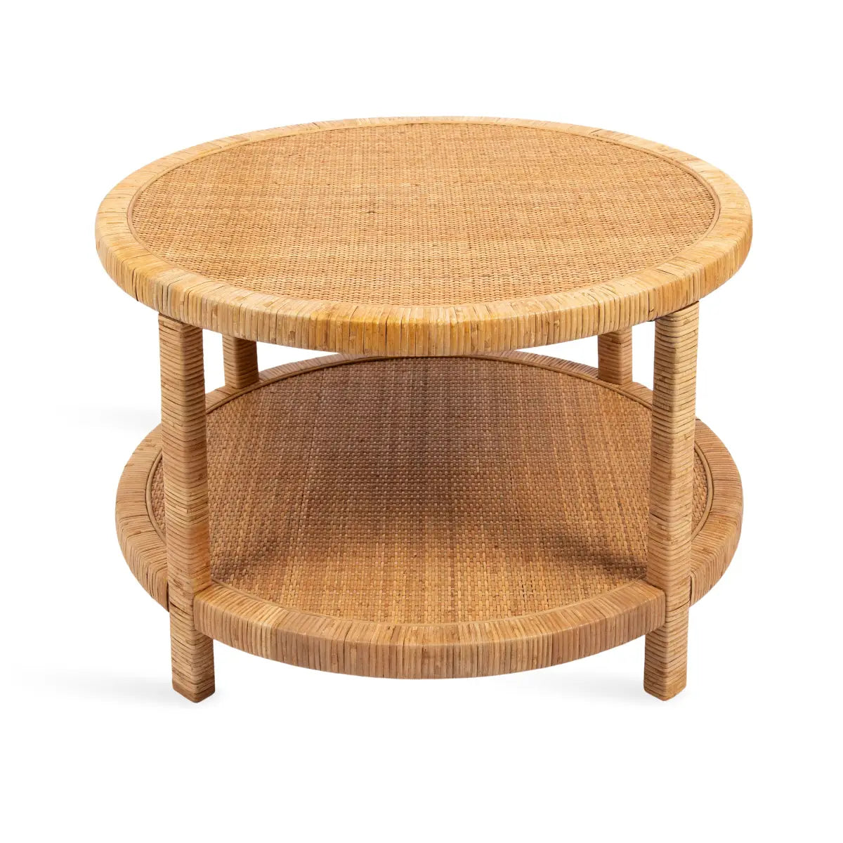 Rafina Rattan Round Coffee Table - kateandlaurel