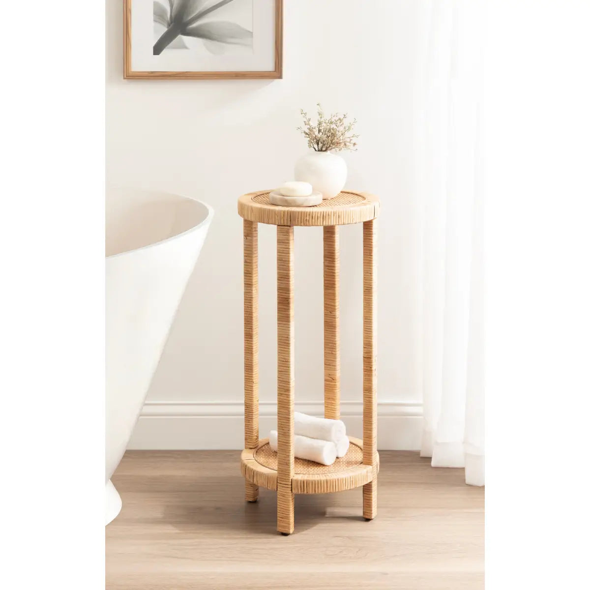 Rafina Rattan Round Table - kateandlaurel