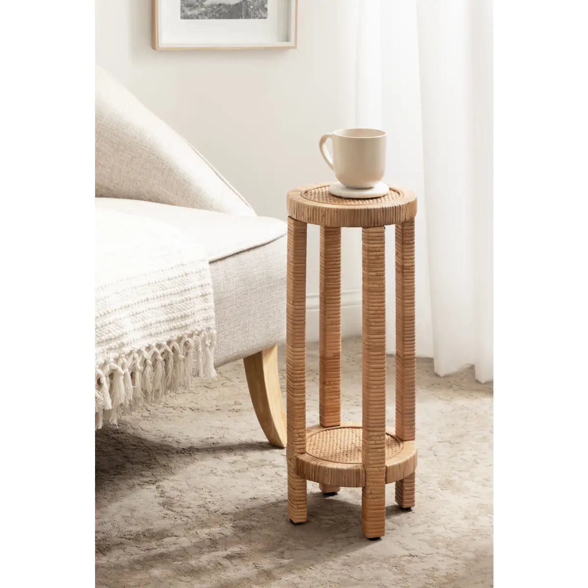 Rafina Rattan Round Table - kateandlaurel