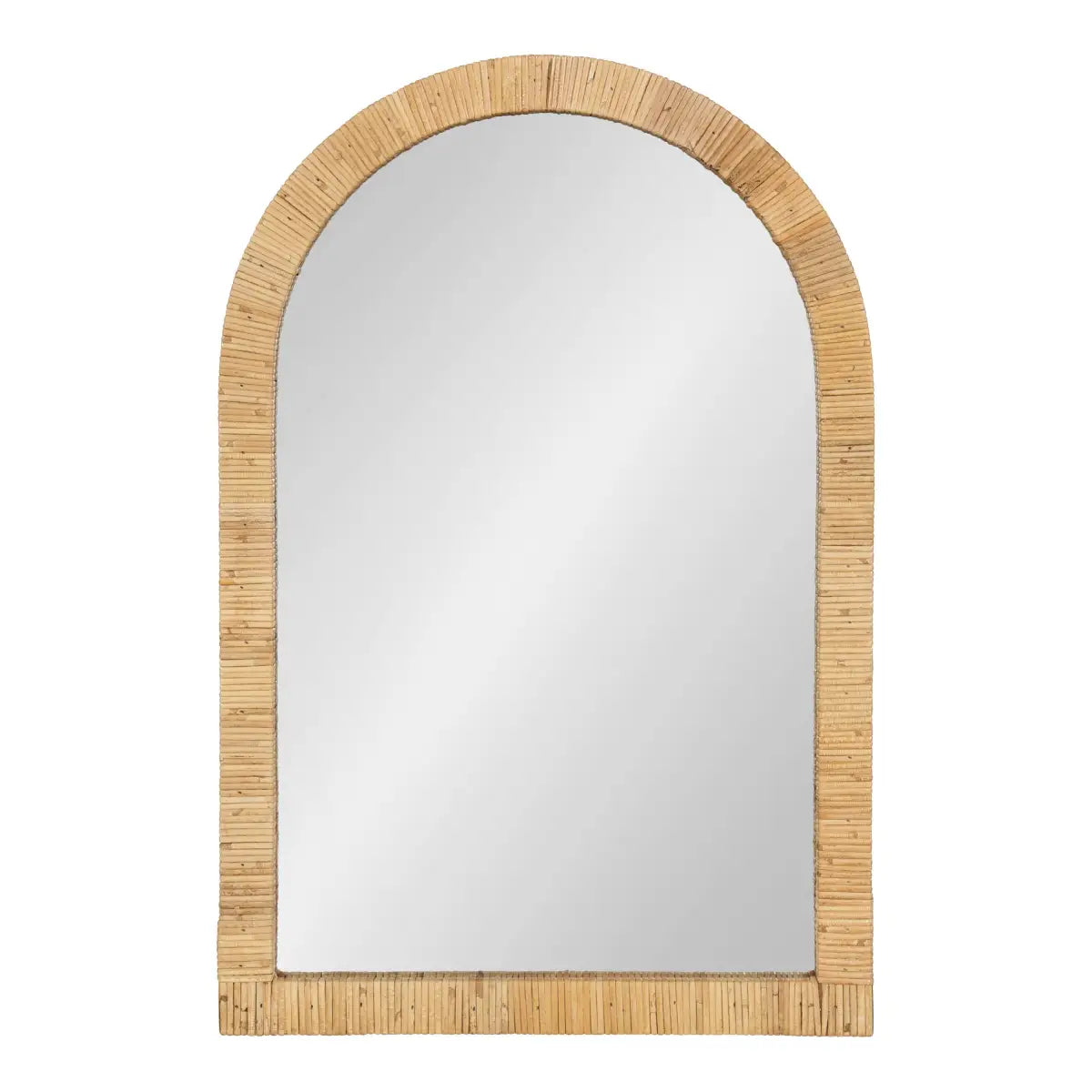 Rahfy Rattan Arch Framed Wall Mirror - kateandlaurel