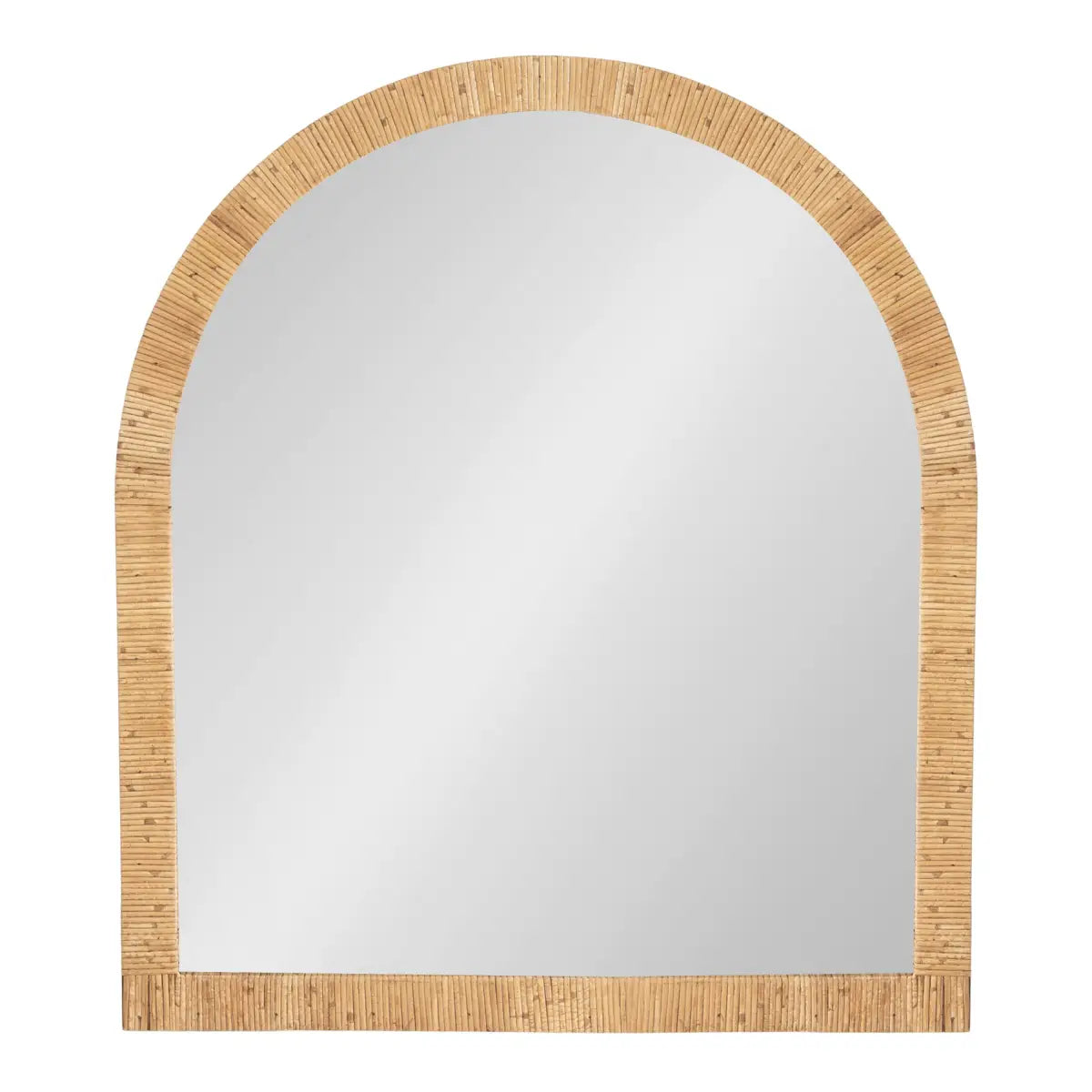 Rahfy Rattan Arch Framed Wall Mirror - kateandlaurel