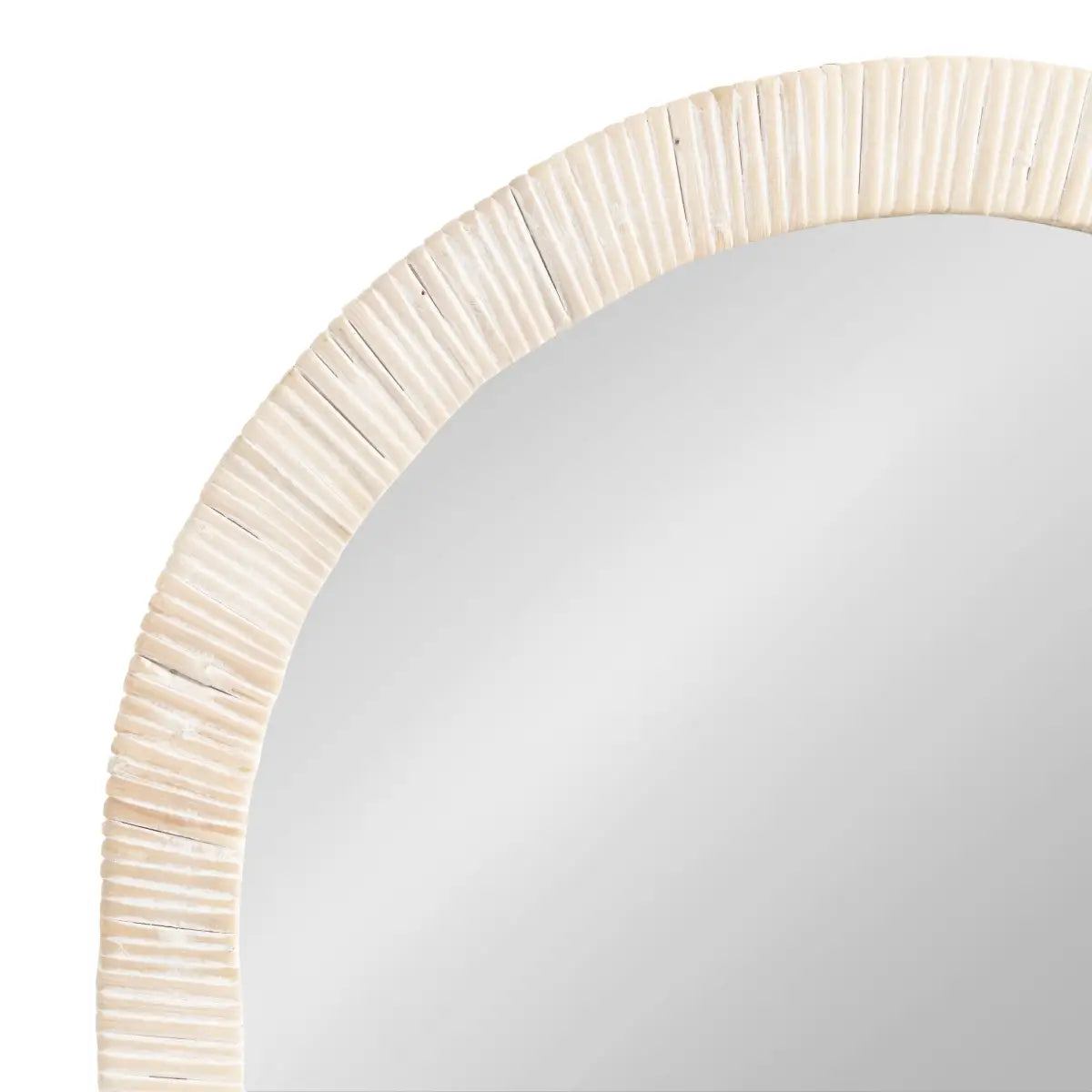 Rahfy Rattan Arch Framed Wall Mirror - kateandlaurel