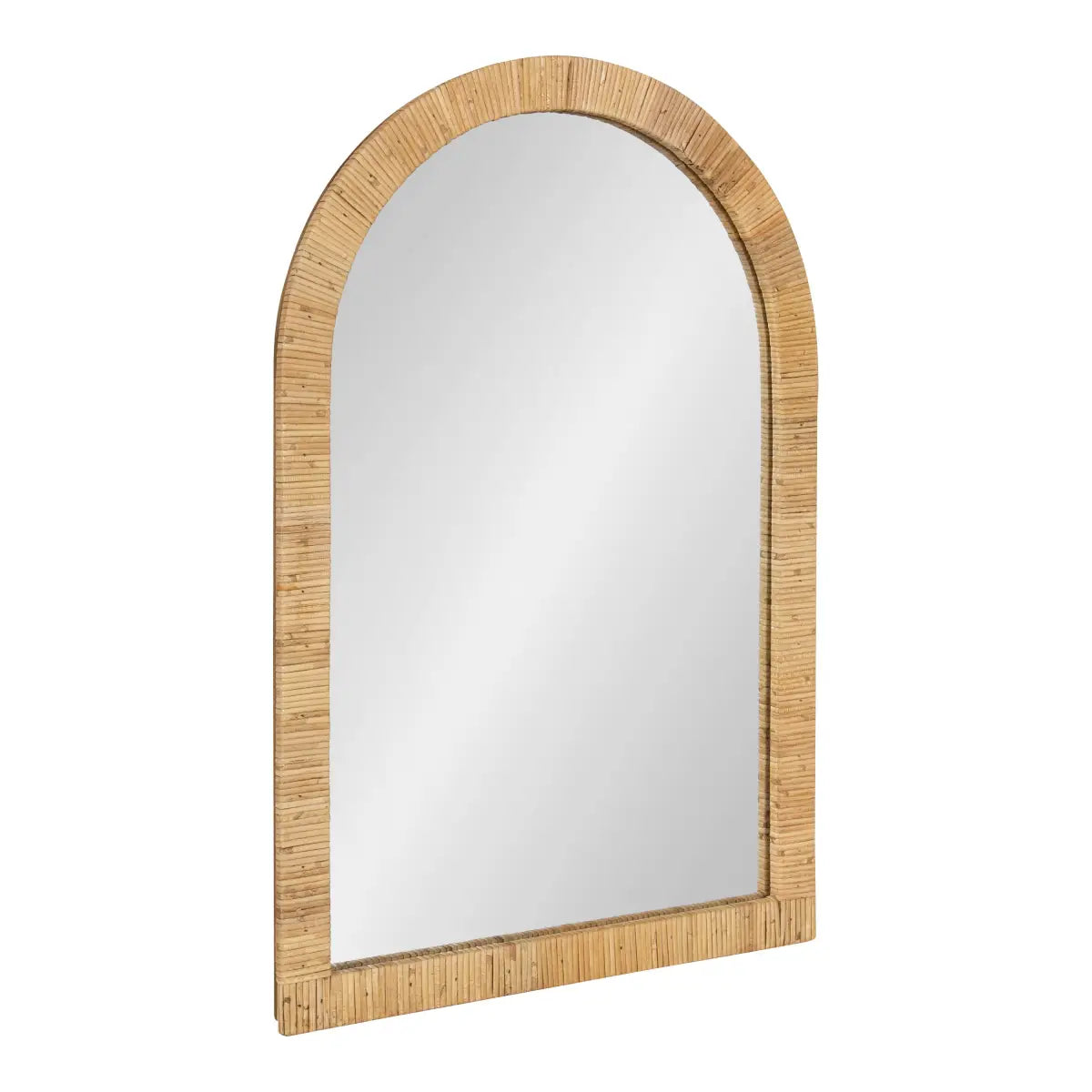 Rahfy Rattan Arch Framed Wall Mirror - Natural / 20x30 - kateandlaurel