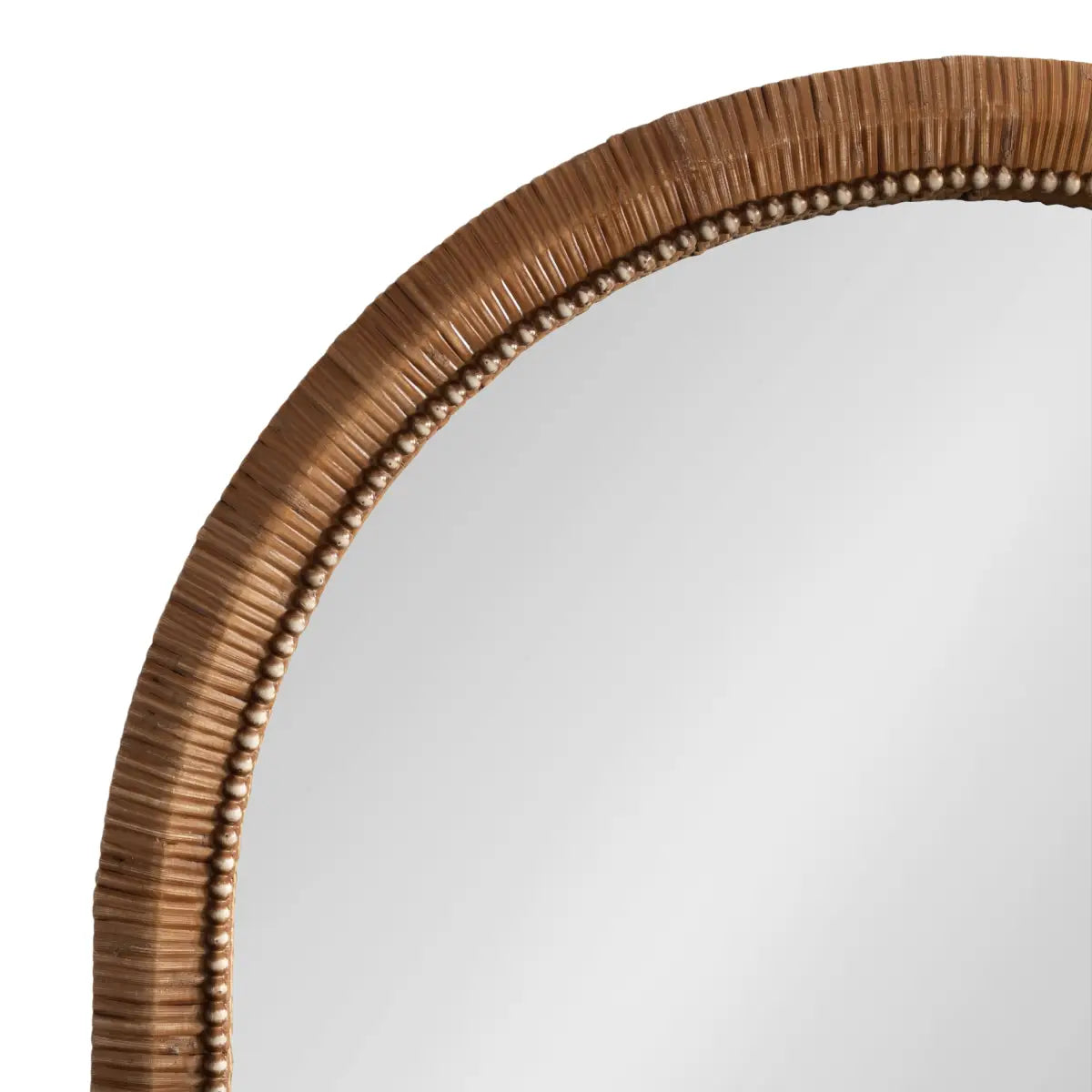 Beaded Arch Framed Wall Mirror - kateandlaurel