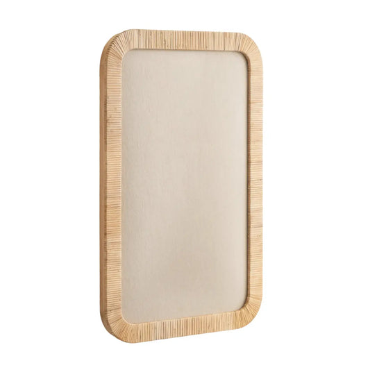 Rahfy Rattan Fabric Pinboard or Bulletin Board - Natural - kateandlaurel