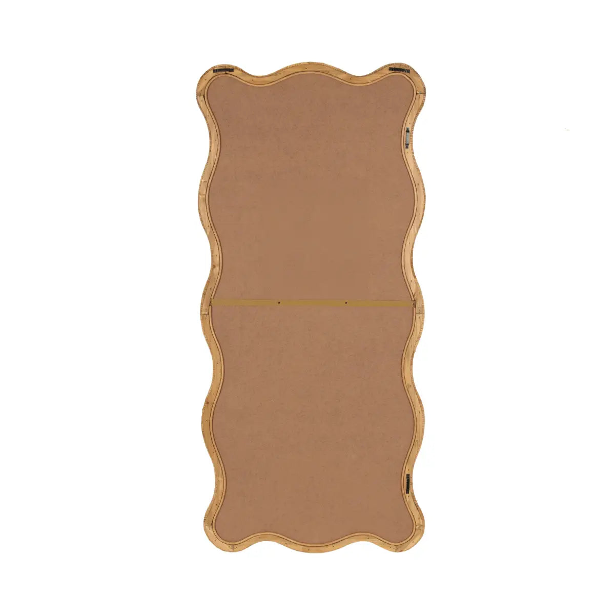 Rahfy Rattan Rectangle Scallop Mirror - kateandlaurel