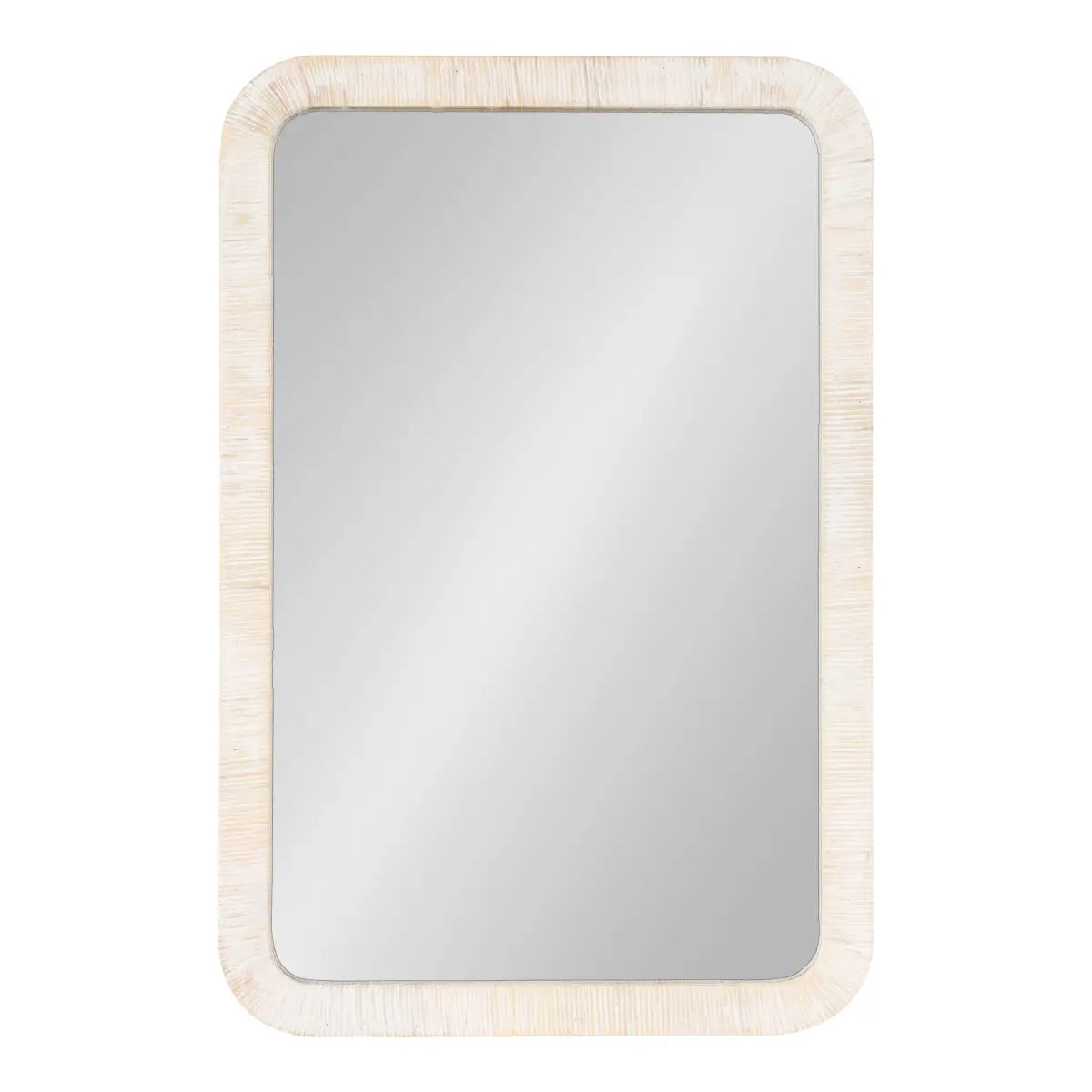 Rahfy Rectangle Rattan Wall Mirror - kateandlaurel