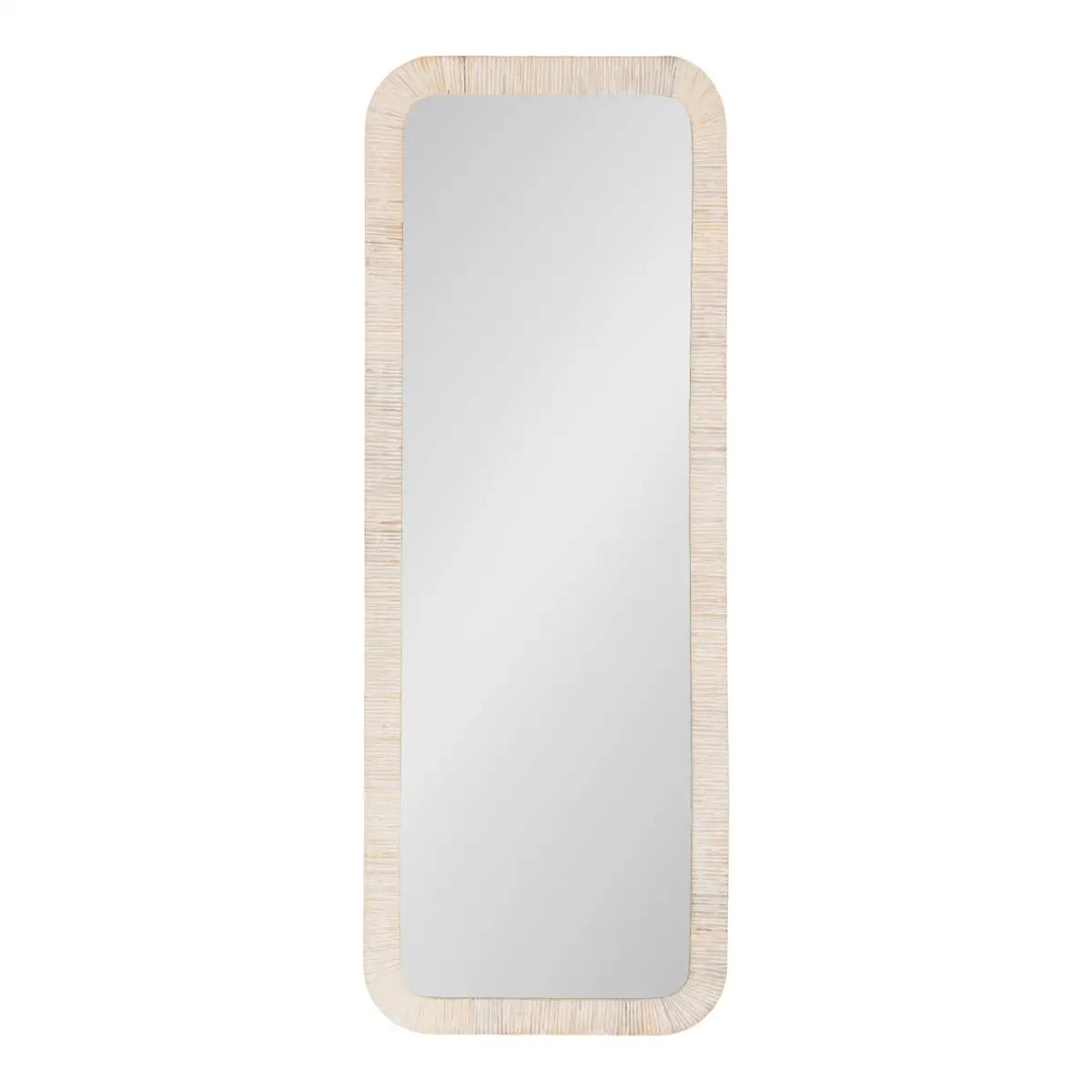 Rahfy Rectangle Rattan Wall Mirror - kateandlaurel