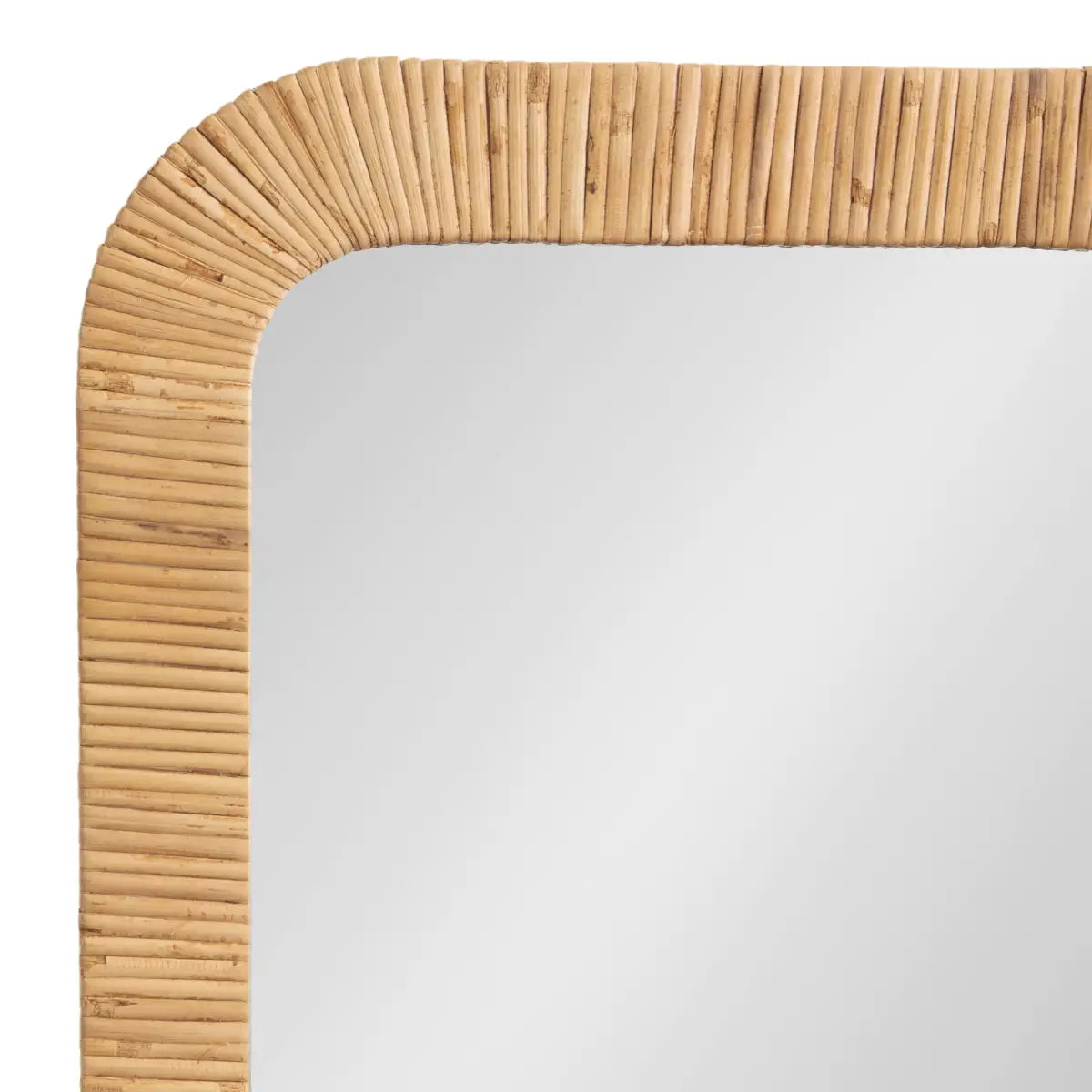 Rahfy Rectangle Rattan Wall Mirror - kateandlaurel