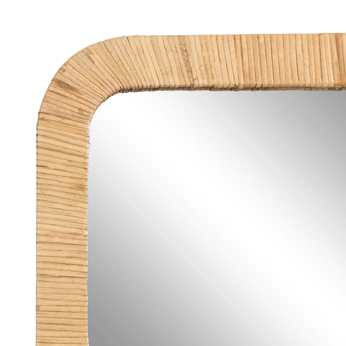 Rahfy Rectangle Rattan Wall Mirror - kateandlaurel