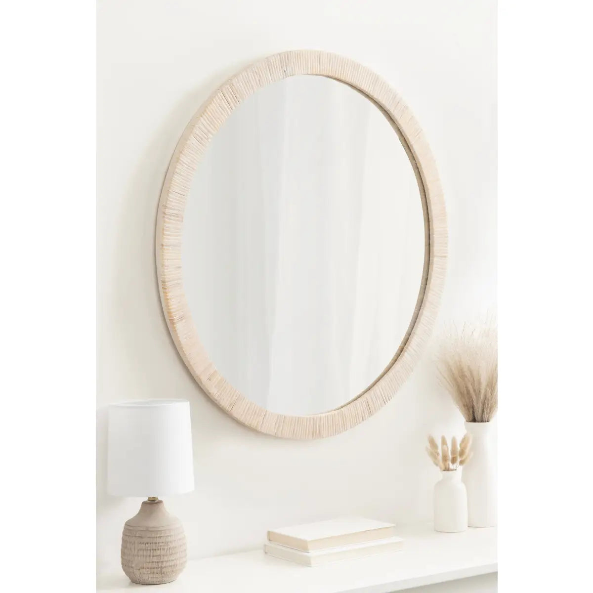 Rahfy Round Framed Wall Mirror - kateandlaurel
