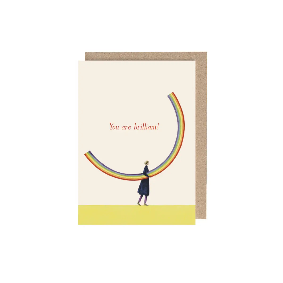 Greeting Card - Rainbow Girl by Laura Stoddart - Hester & Cook - Stationery