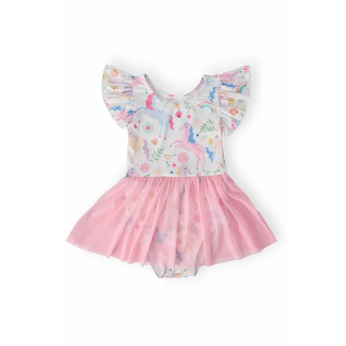 Rainbow Vibes S/S Twirl Leotard - Mila & Rose ®