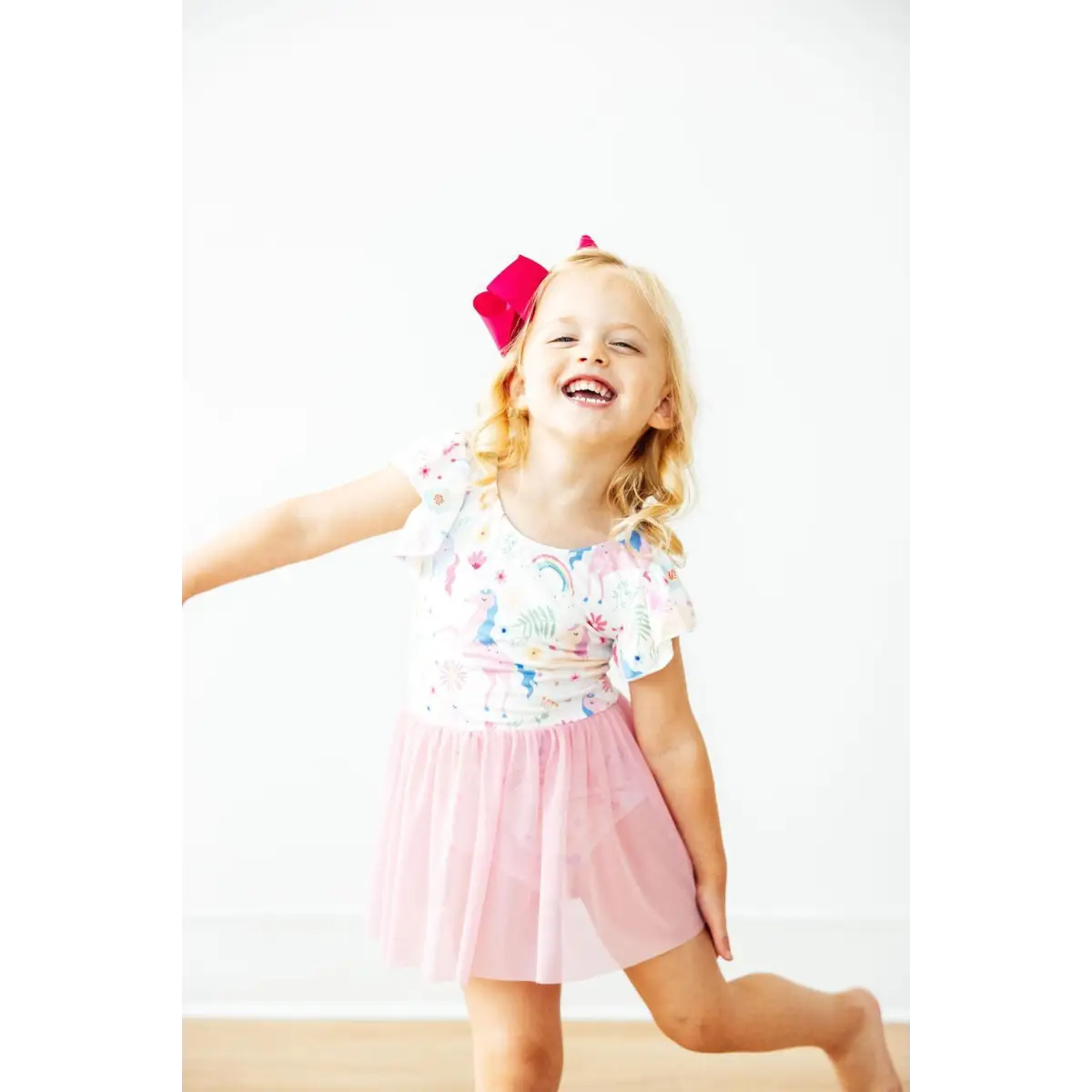 Rainbow Vibes S/S Twirl Leotard - Mila & Rose ®