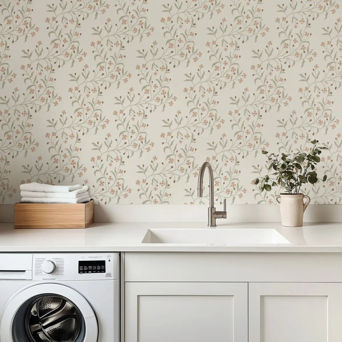 Rainey Wallpaper - Waves of Flowers - by Danelys Sidron - Loomwell Home Goods