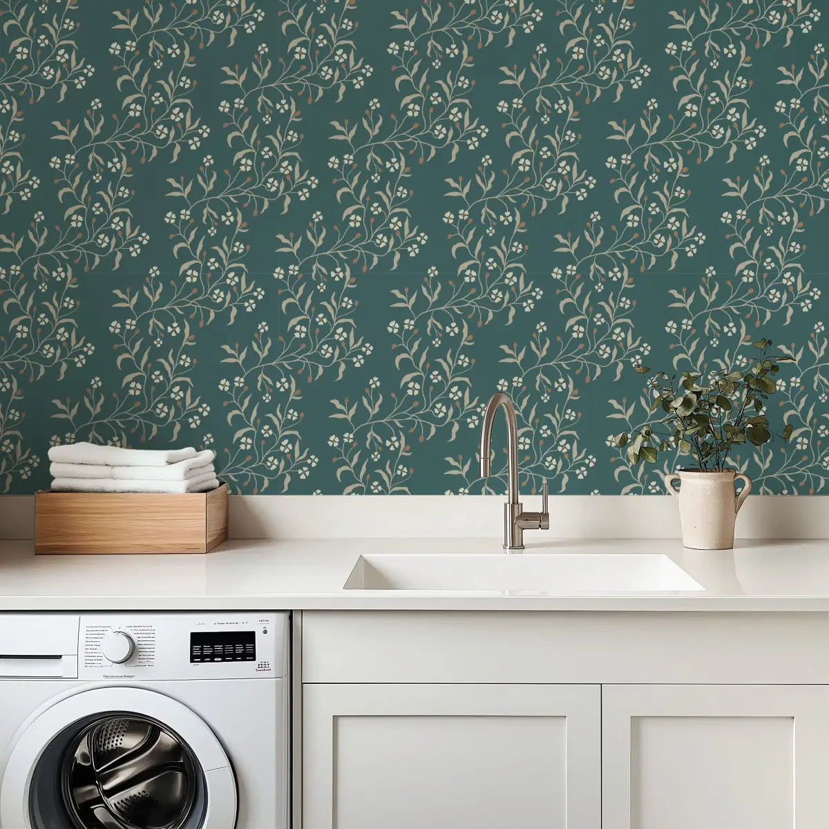 Rainey Wallpaper - Waves of Flowers - by Danelys Sidron - Loomwell Home Goods