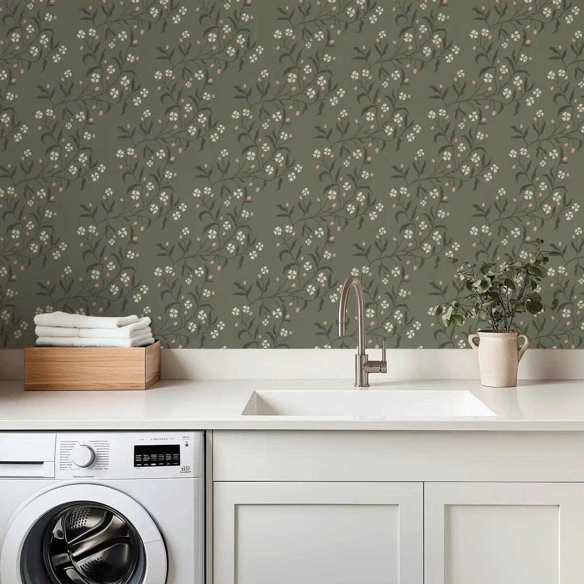 Rainey Wallpaper - Waves of Flowers - by Danelys Sidron - Loomwell Home Goods
