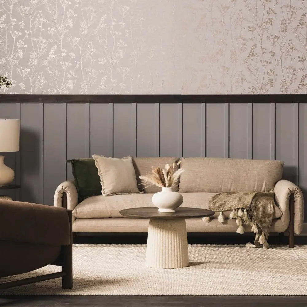 Ramsbury Beige Trellis Wool Rug - Boutique Rugs