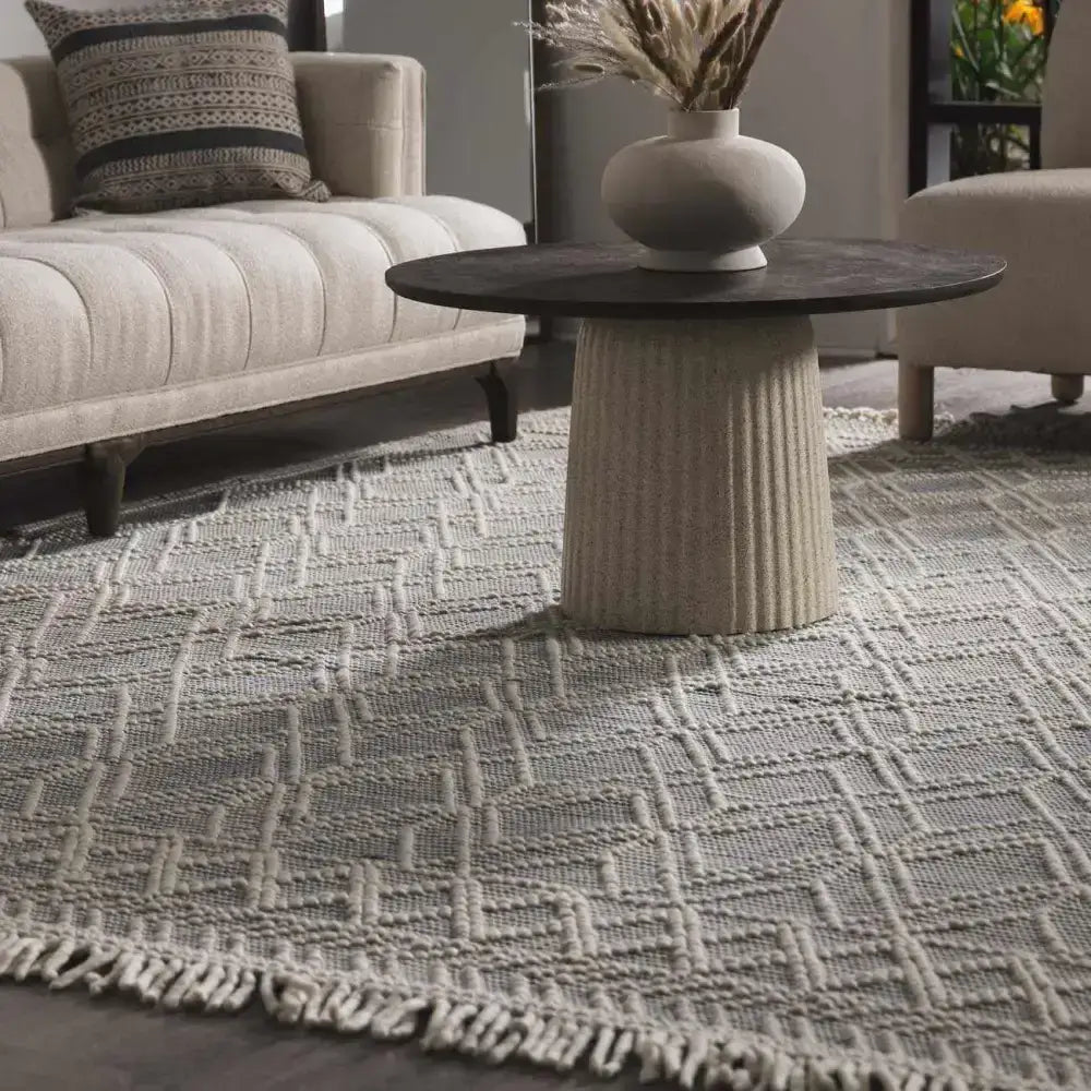 Ramsbury Denim Blue Wool Rug - Boutique Rugs