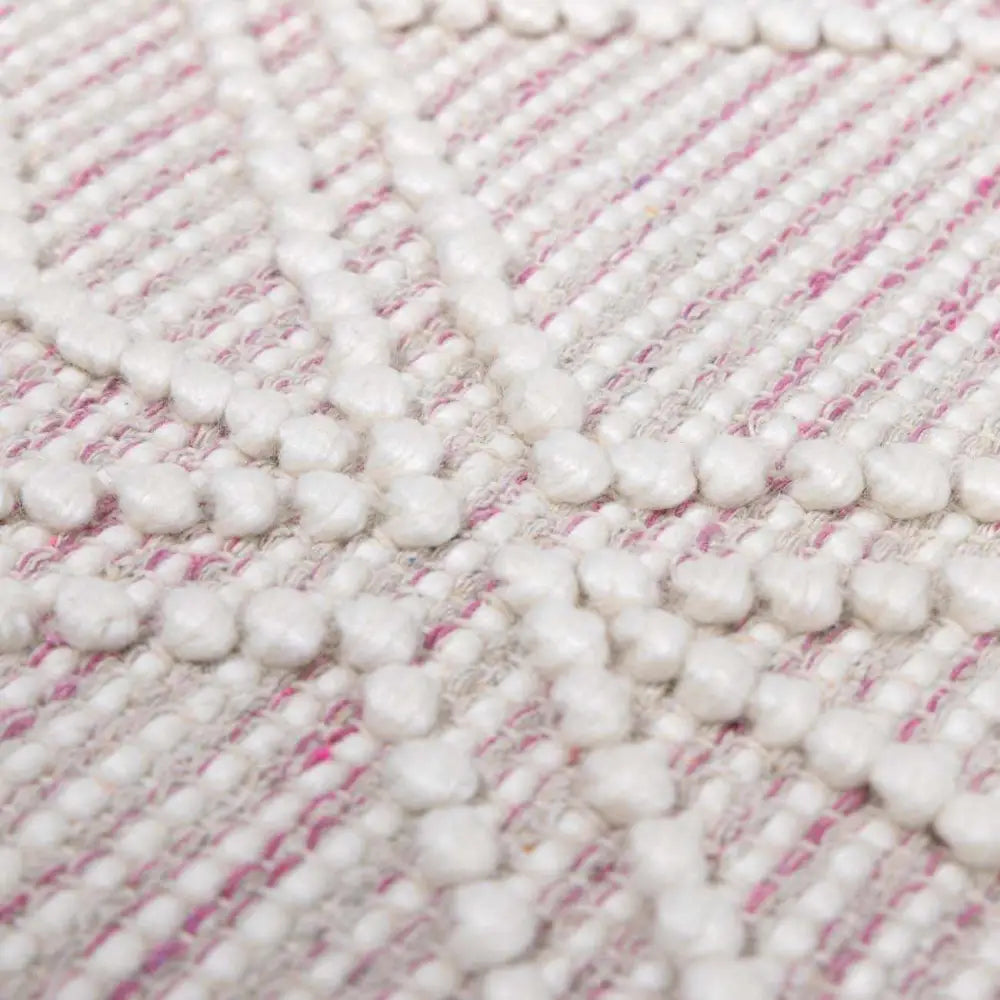 Ramsbury Soft Pink Wool Rug - 2’3’’ x 3’9’’ Rectangle - Boutique Rugs