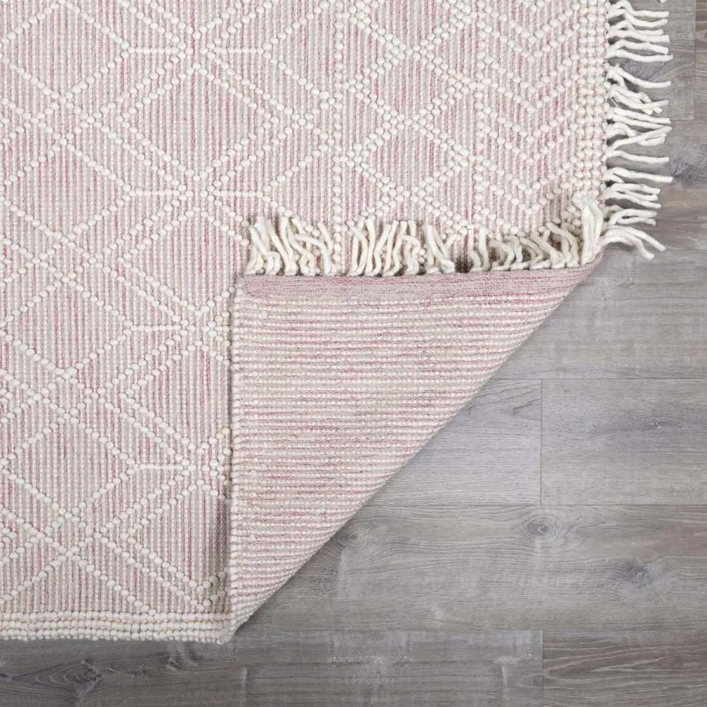 Ramsbury Soft Pink Wool Rug - Boutique Rugs