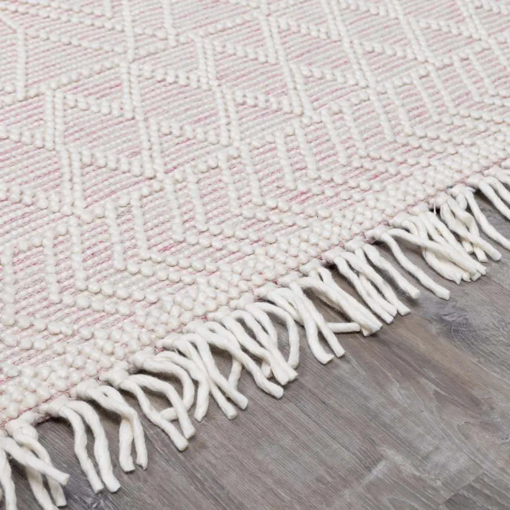 Ramsbury Soft Pink Wool Rug - Boutique Rugs