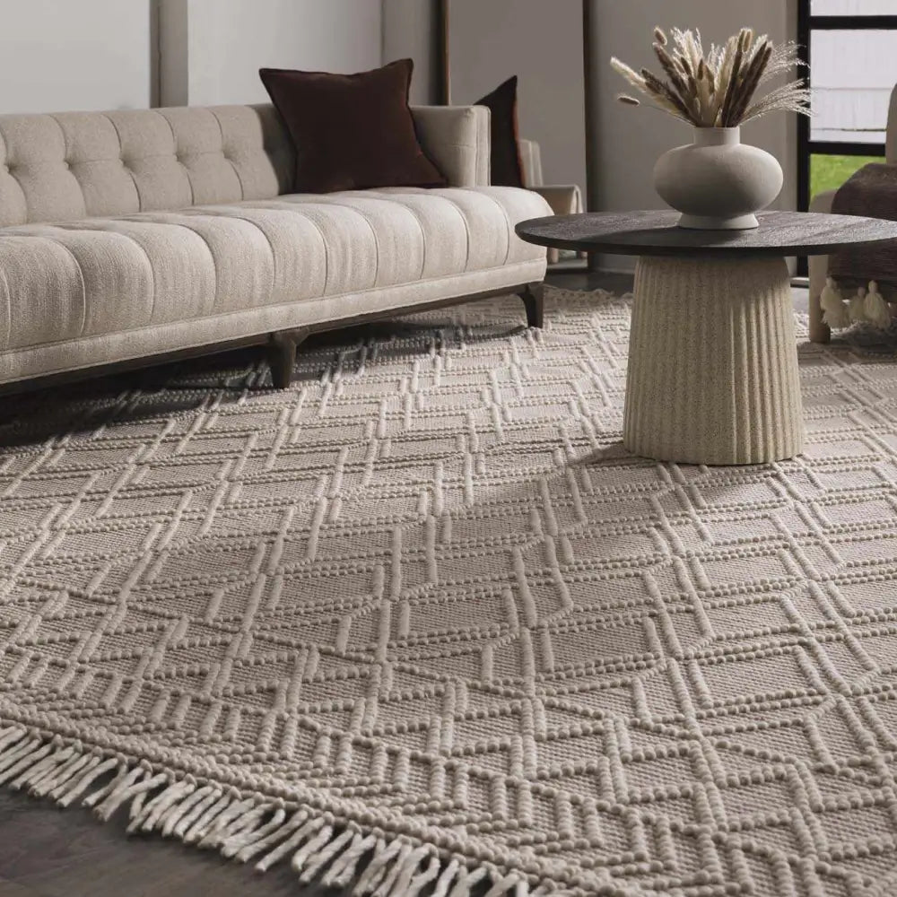 Ramsbury Soft Pink Wool Rug - Boutique Rugs