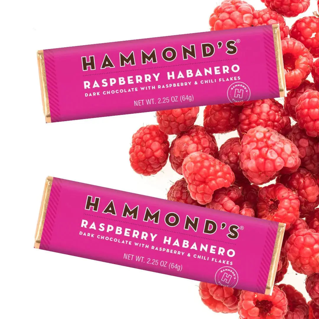 Raspberry Habanero - Dark Chocolate Candy Bar - Hammond’s Candies