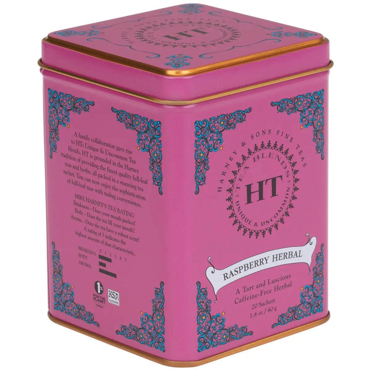 Raspberry Herbal Tea - HT Tin of 20 Sachets - Sachets / Tin of 20 Sachets - Harney & Sons Fine Teas