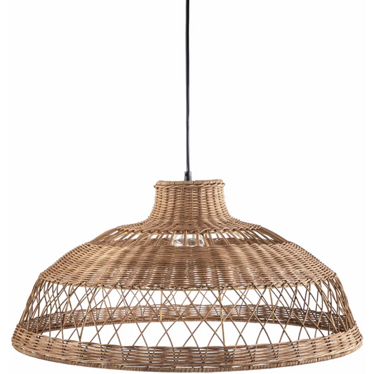 Rattan Woven Pendant Light - Boutique Rugs