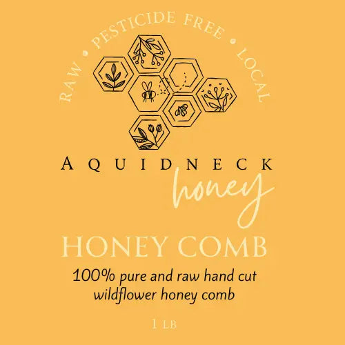 Raw Honey Comb - New England - Hand Cut - Aquidneck Honey