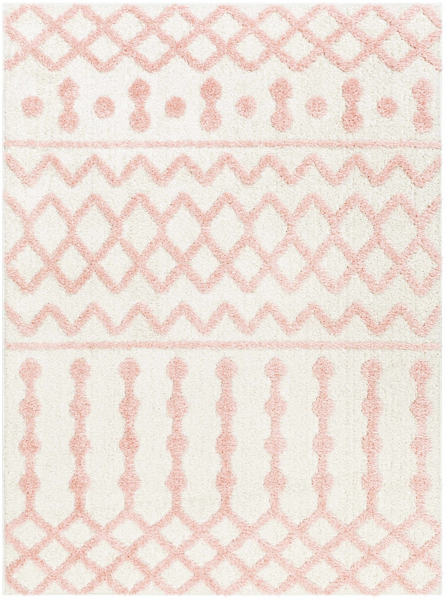 Darva Pink Plush Area Carpet - Boutique Rugs