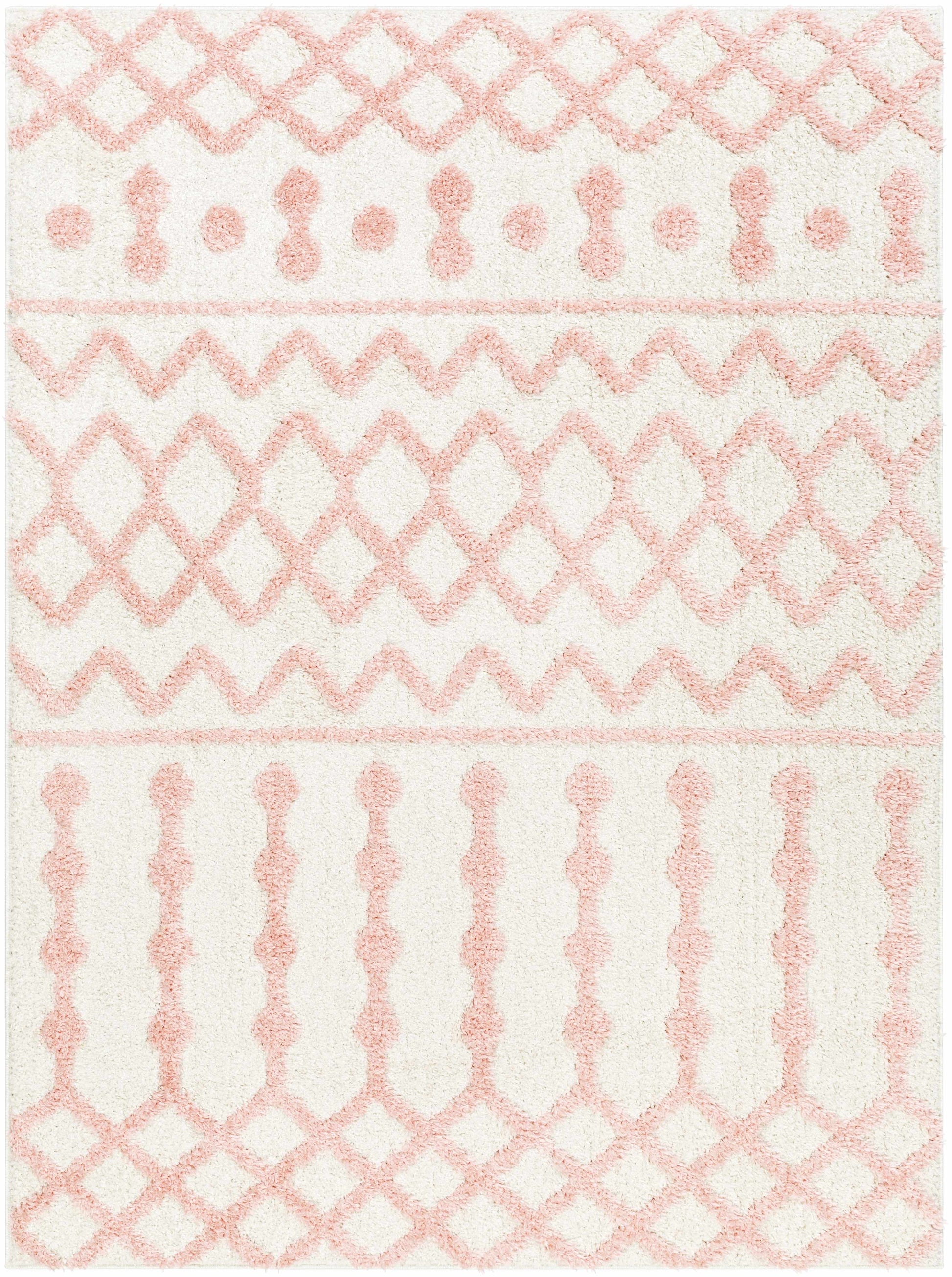 Darva Pink Plush Area Carpet - Boutique Rugs