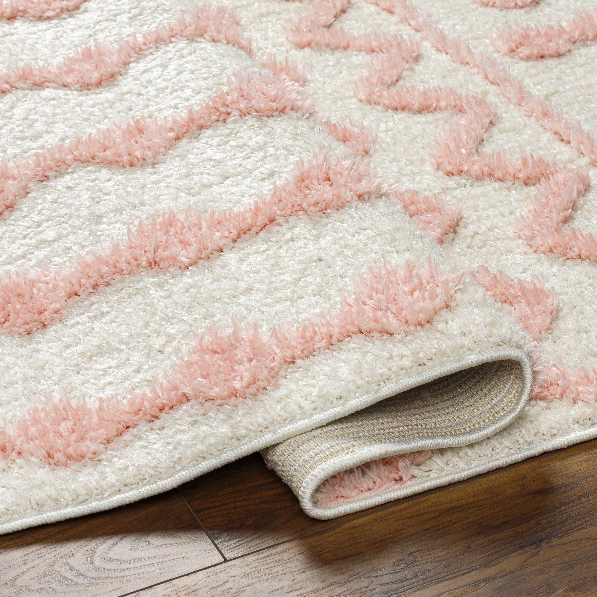 Darva Pink Plush Area Carpet - Boutique Rugs