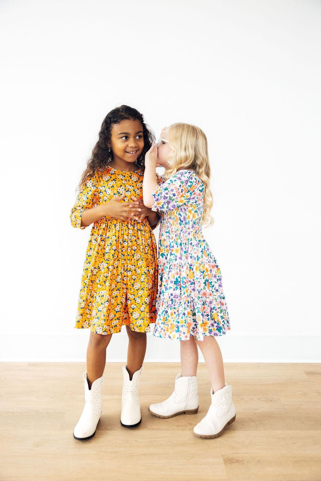 Garden Groove Smocked Ruffle Dress - Mila & Rose ®