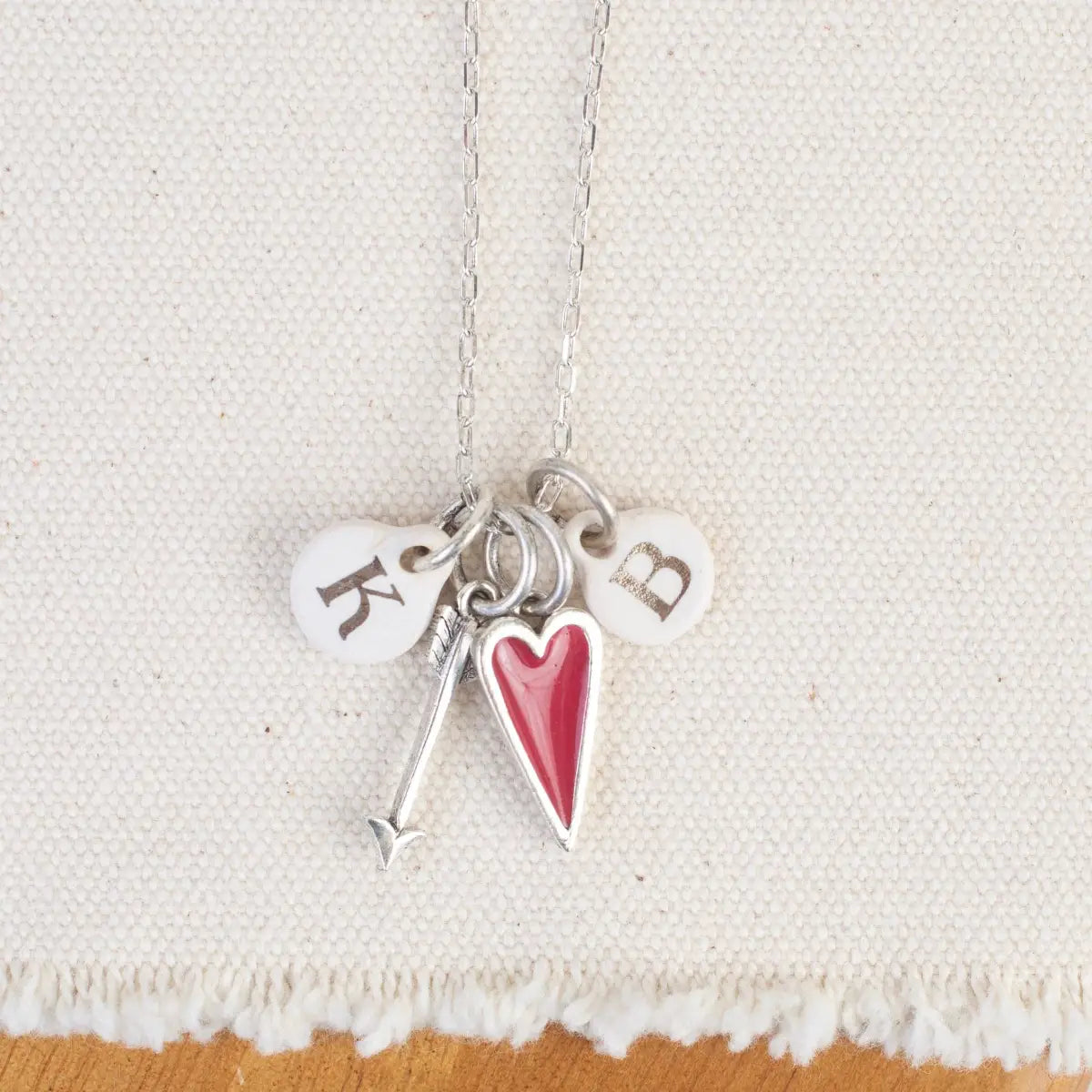 Red Heart Charm - Bracelet or Necklace - Bel Kai