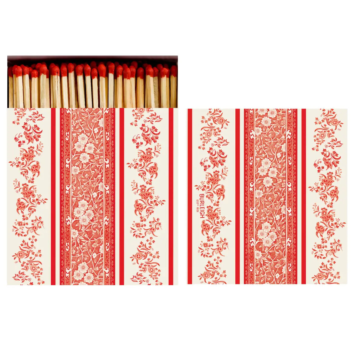 Matches - Red Burleigh Stripe - Hester & Cook - Stationery