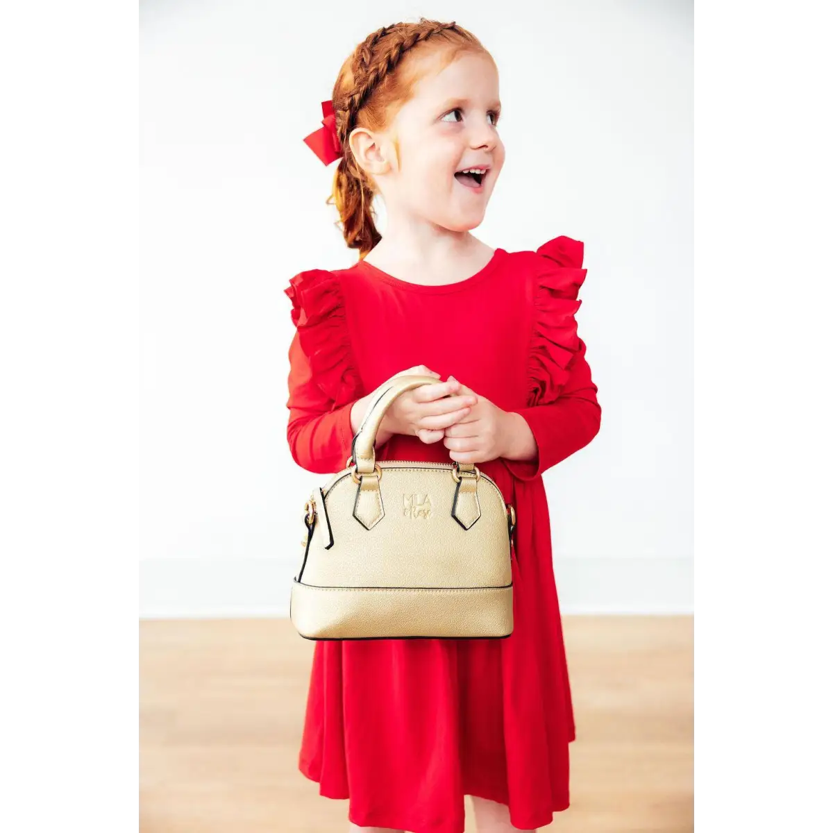 Ruffle Twirl Dress - Red - Mila & Rose ®