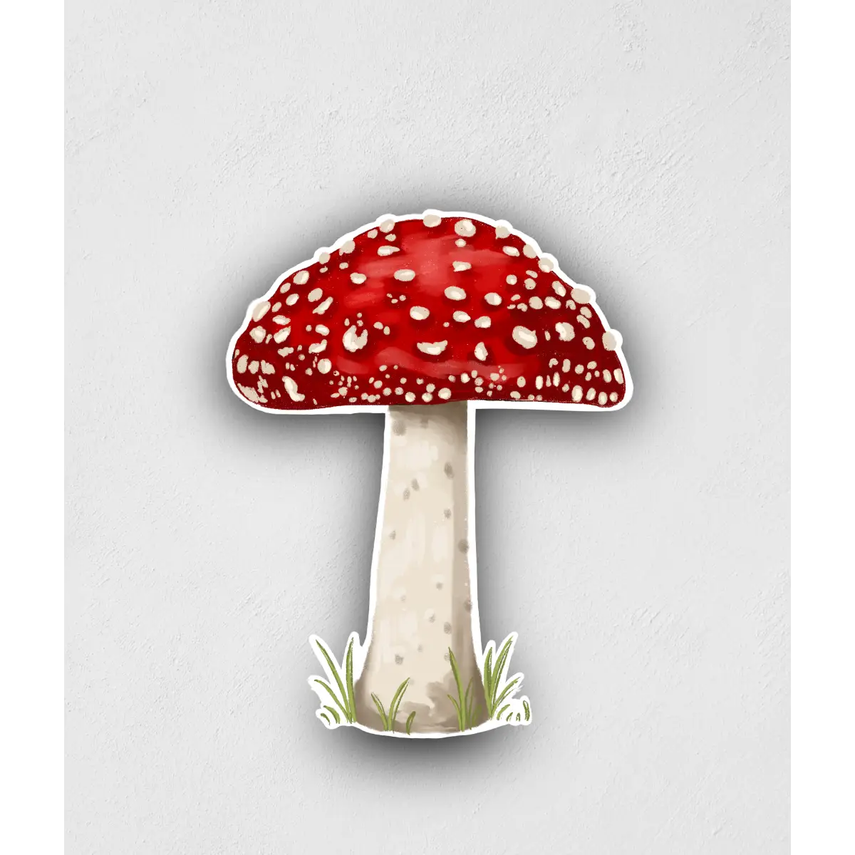 Red Mushroom Vinyl Sticker - Little Rocks Design