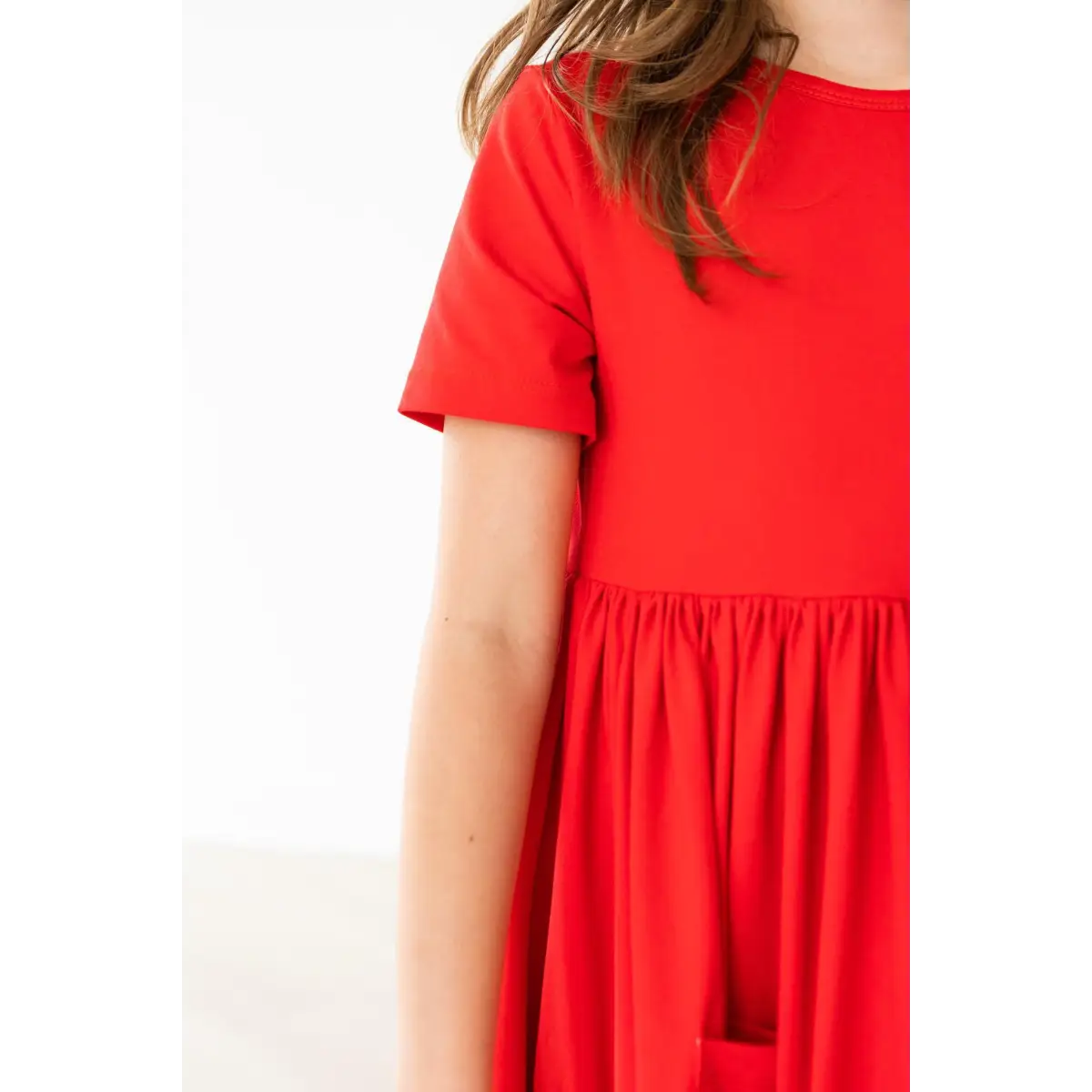 Pocket Twirl Dress - Red - Mila & Rose ®