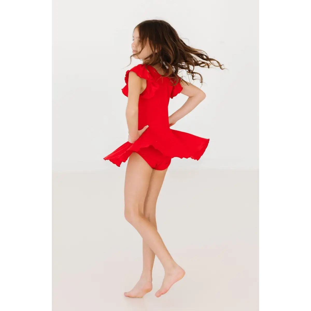 Twirl Leotard with Skirt - Red - Mila & Rose ®