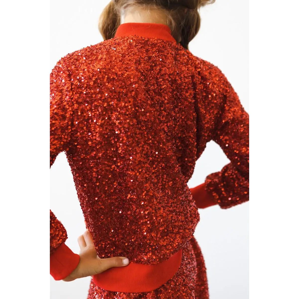 Red Sequin Jacket - Mila & Rose ®